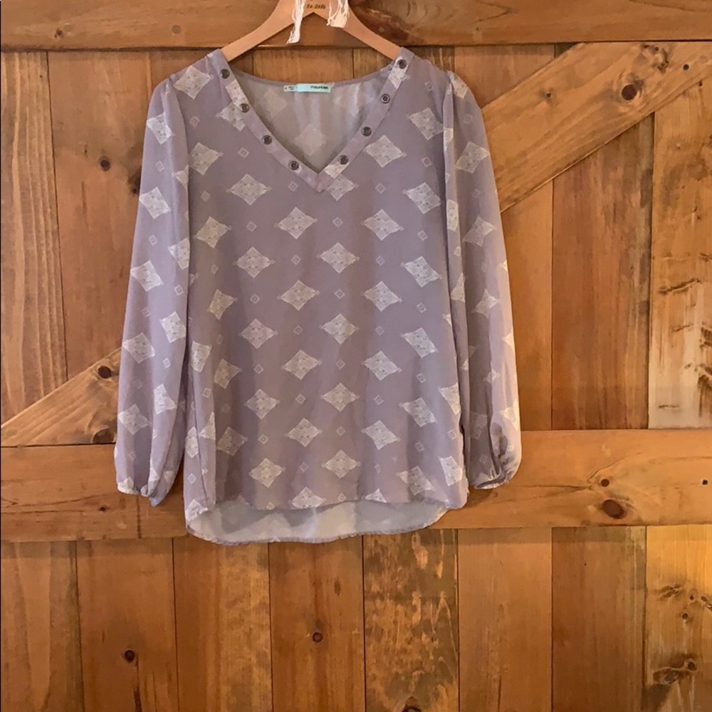 Gray Maurices Blouse